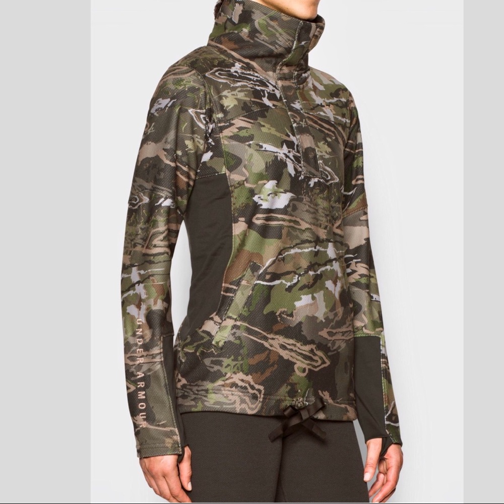 Under Armour Early Season 1/2 Zip Long Sleeve Top - Picture 2 of 6
